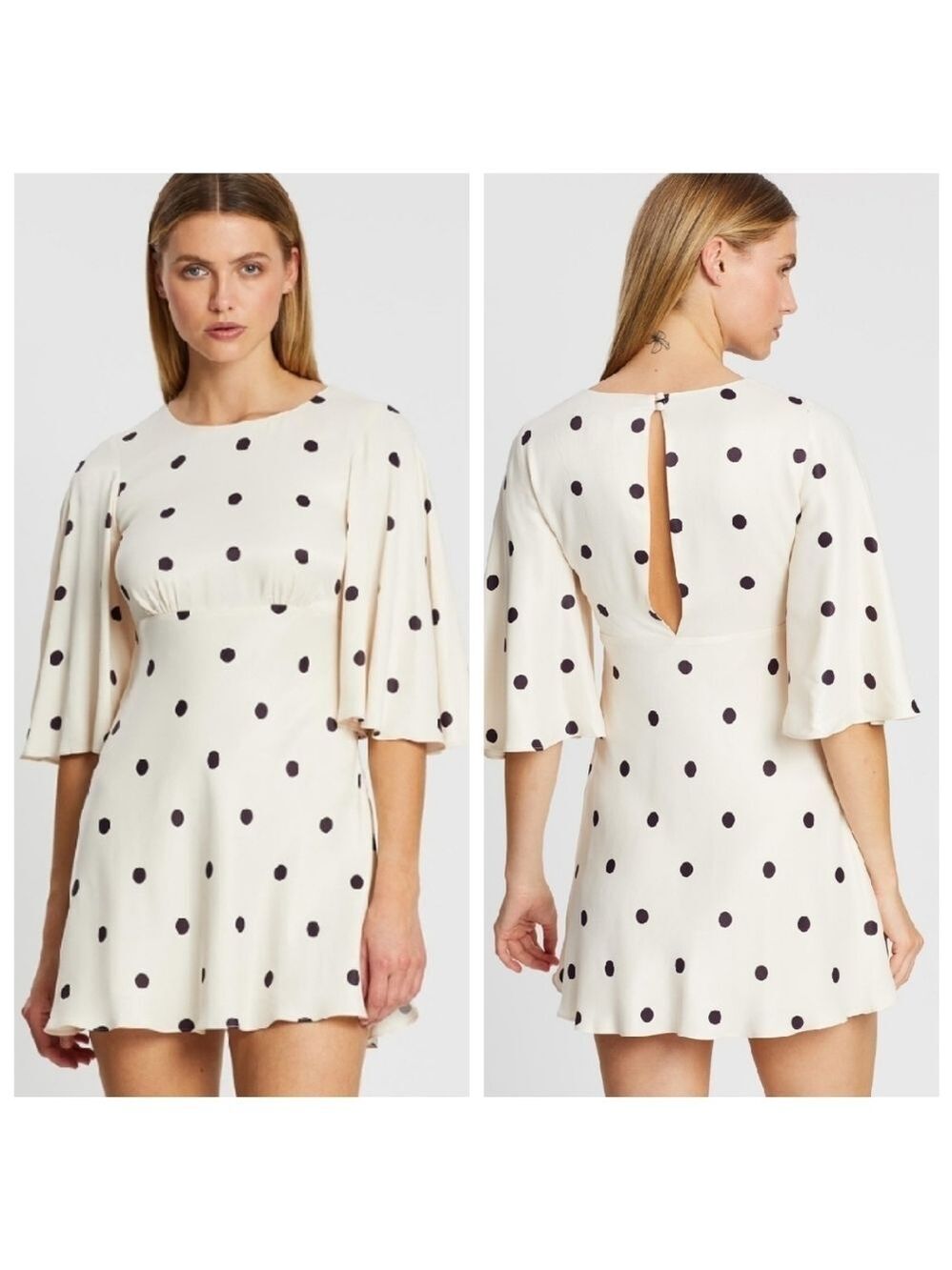 Shona Joy 4 Shelby Polka Dot Circle Sleeve Dress